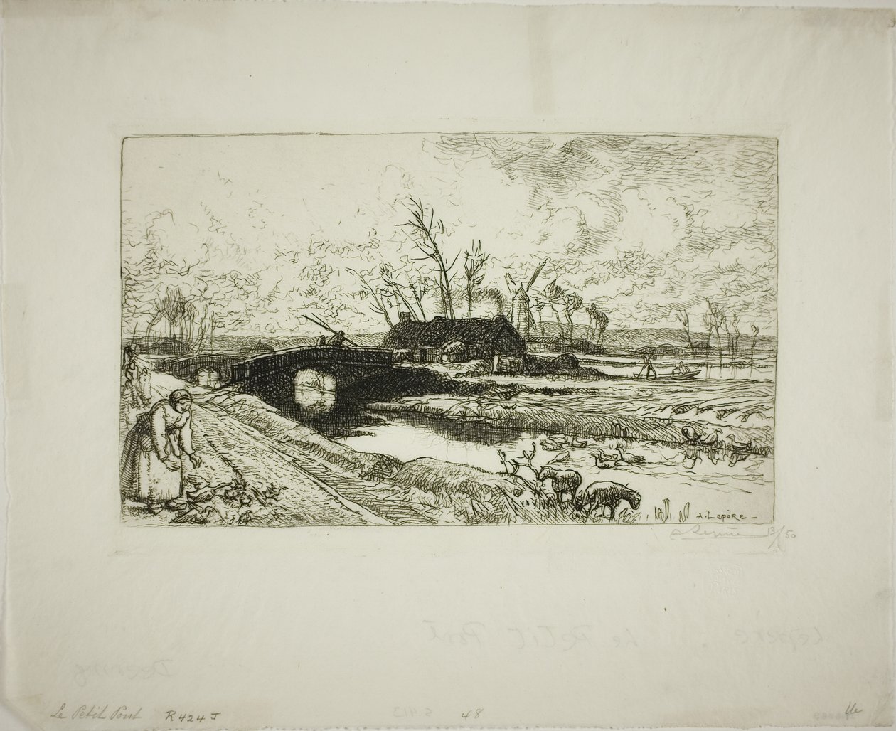 El puente pequeño de Louis Auguste Lepère