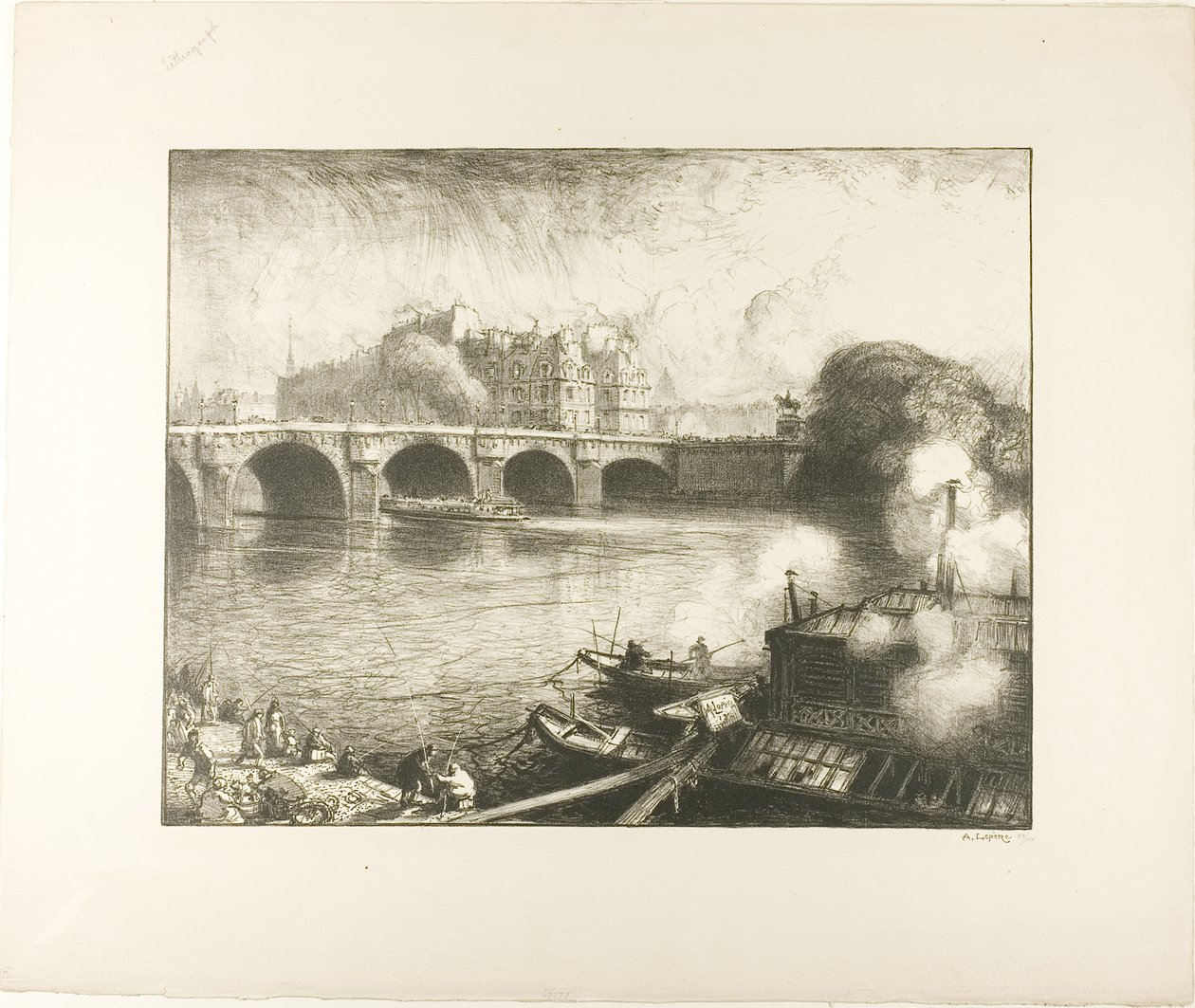 Puente Nuevo, París de Louis Auguste Lepère