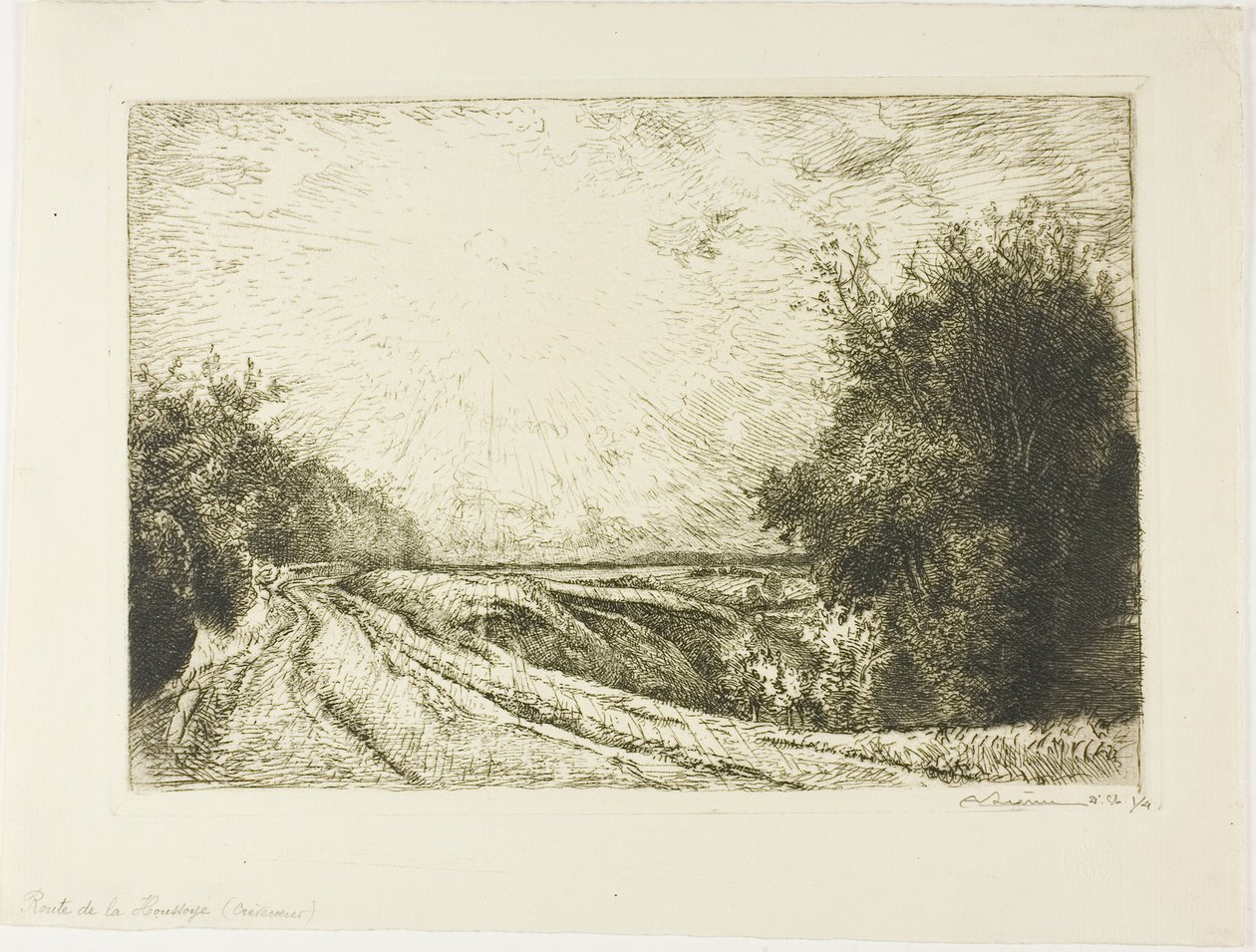 El camino a Houssoye de Louis Auguste Lepère