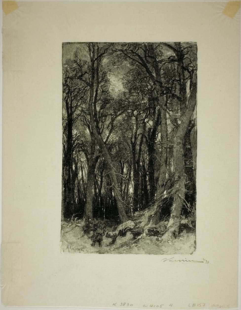 Invierno: Bas-Bréau de Louis Auguste Lepère