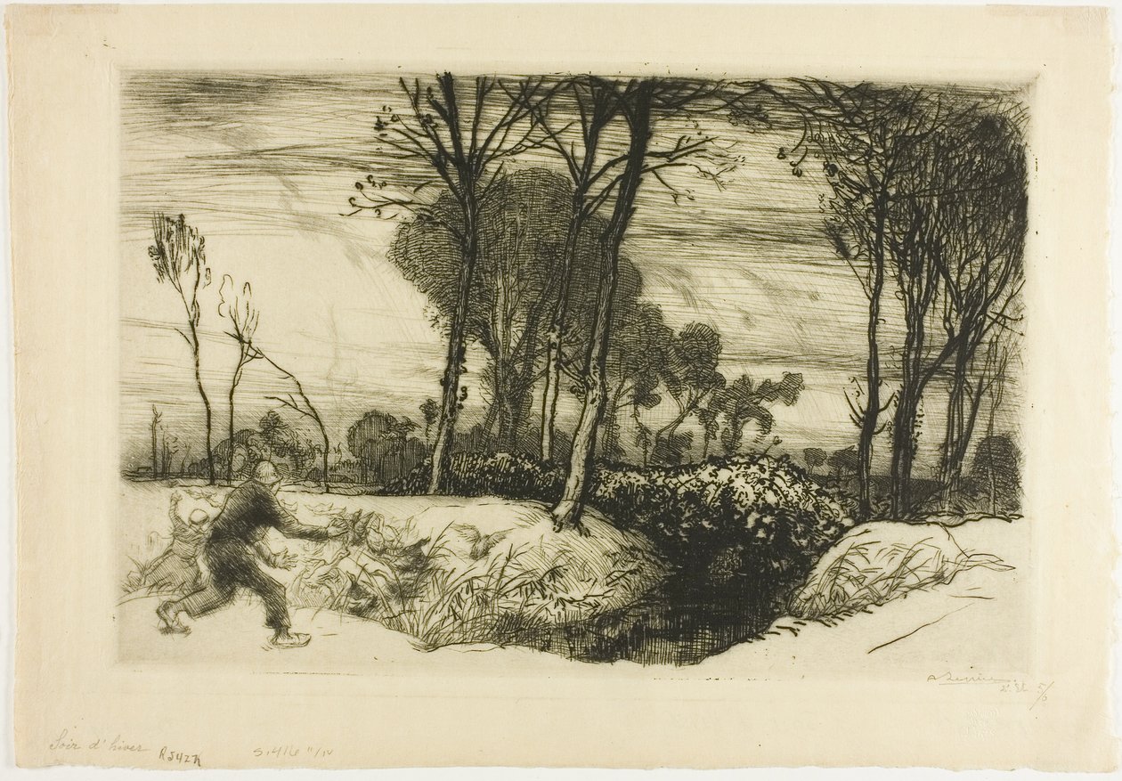 Tarde de invierno de Louis Auguste Lepère