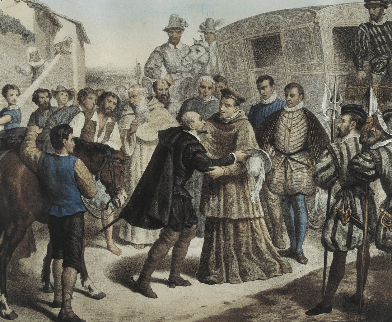 Torcuato TASSO (litografía) de Louis Auguste Turgis