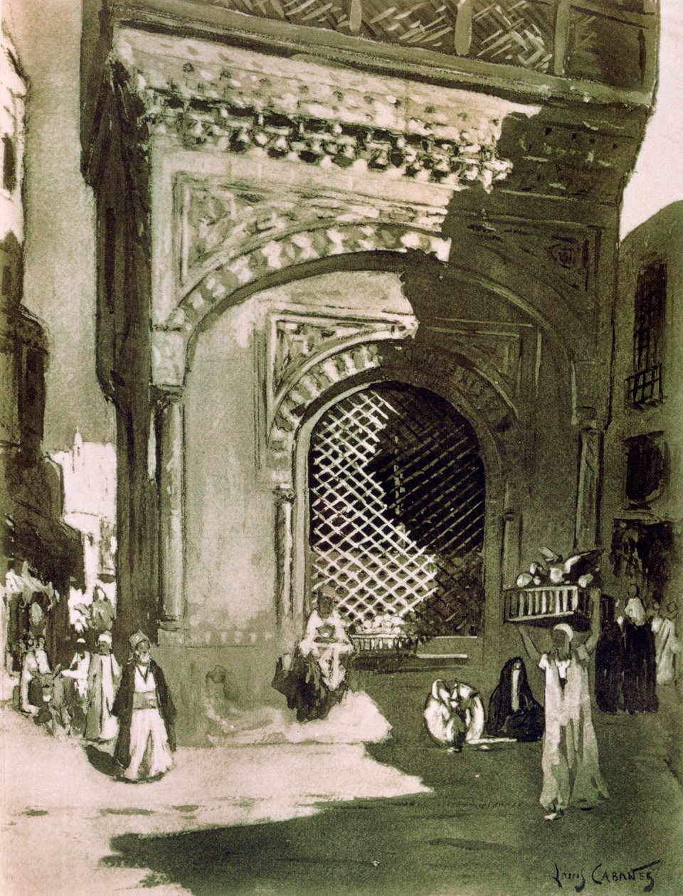 El-Sebil, El Cairo, Egipto, 1928 de Louis Cabanes