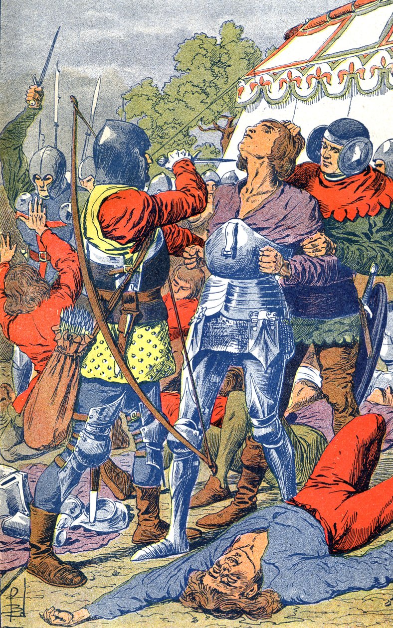 Batalla de Azincourt de Louis Charles Bombled
