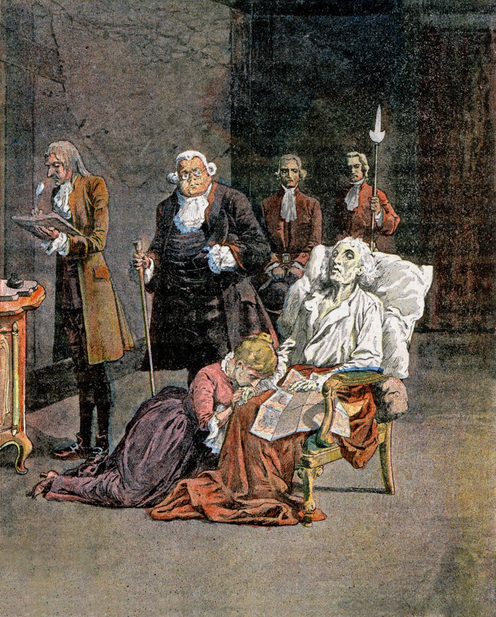 Muerte de Dupleix de Louis Charles Bombled