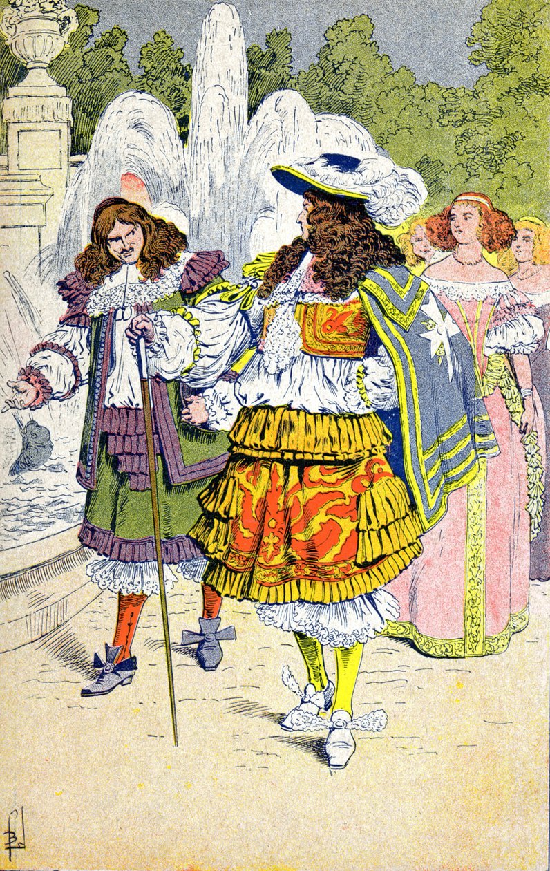 Luis XIV y Fouquet de Louis Charles Bombled