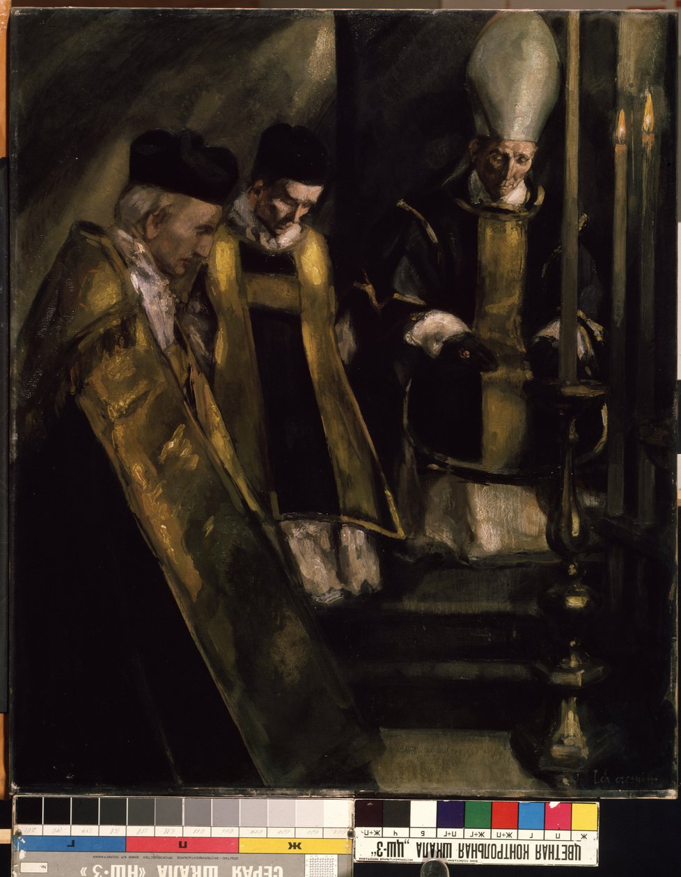 Misa de Réquiem siglo XX (pintura) de Louis Charles Crespin