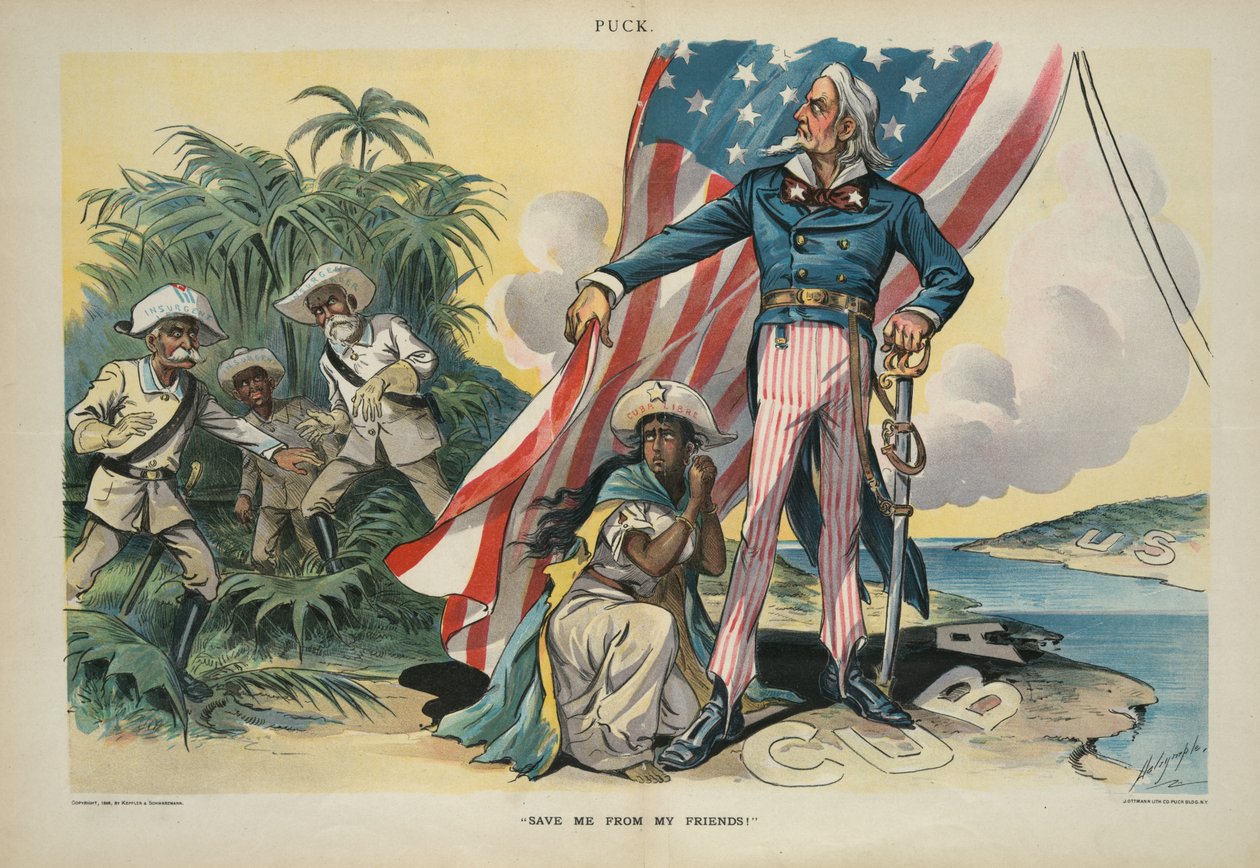 ¡Sálvame de mis amigos!, 1898 de Louis Dalrymple