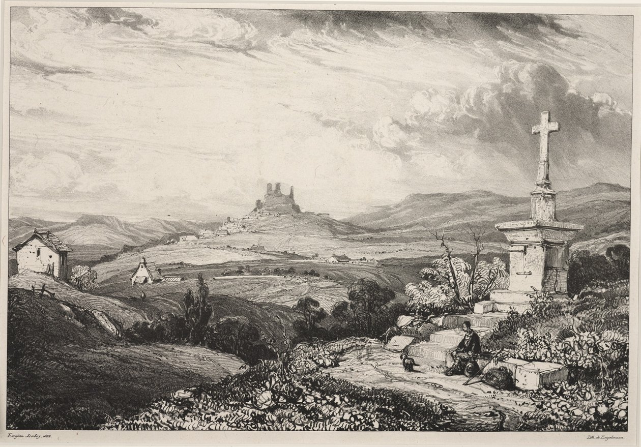 Castillo de Larderole, Auvernia de Louis Eugene Gabriel Isabey
