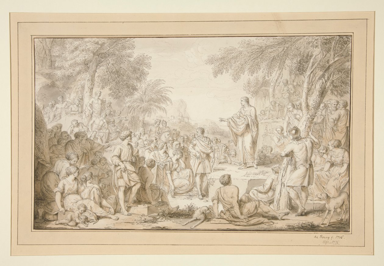 cristo predicando de Louis Fabricius Dubourg