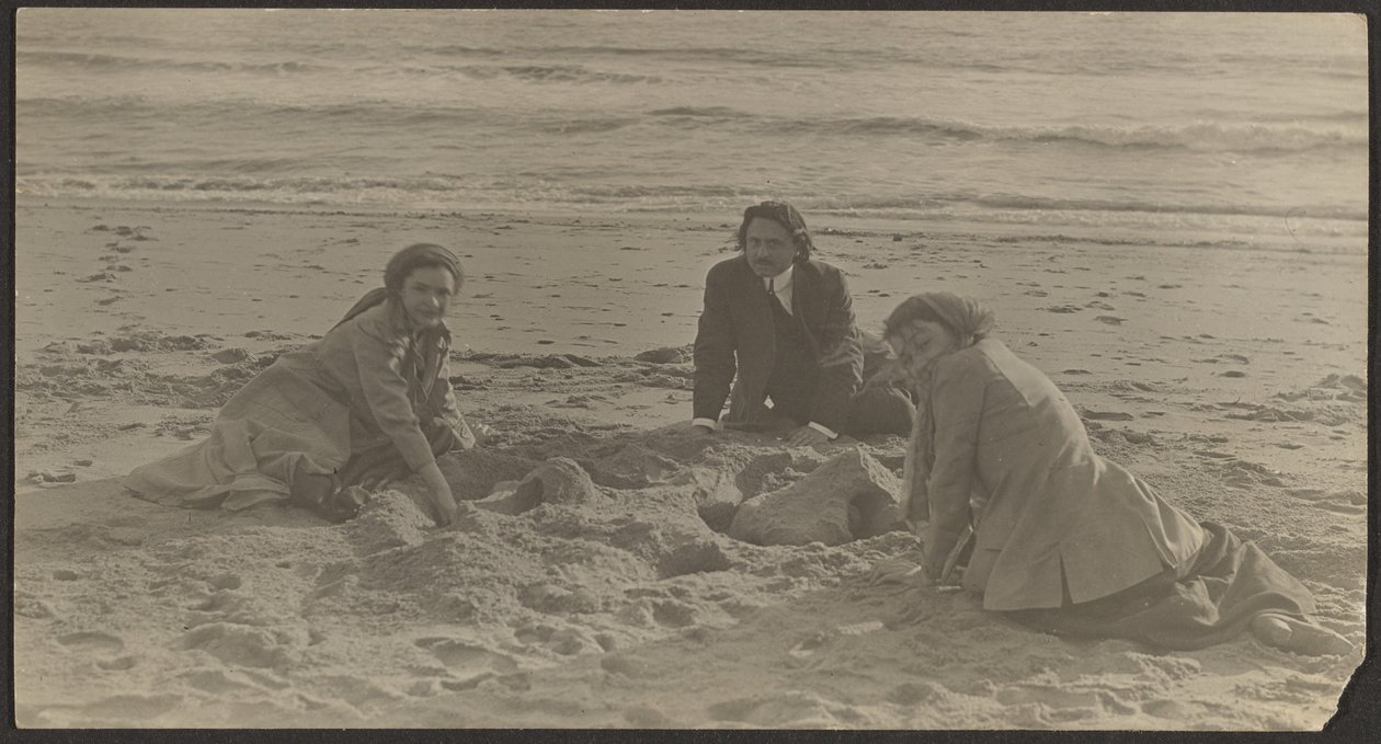[Figuras en una playa] de Louis Fleckenstein