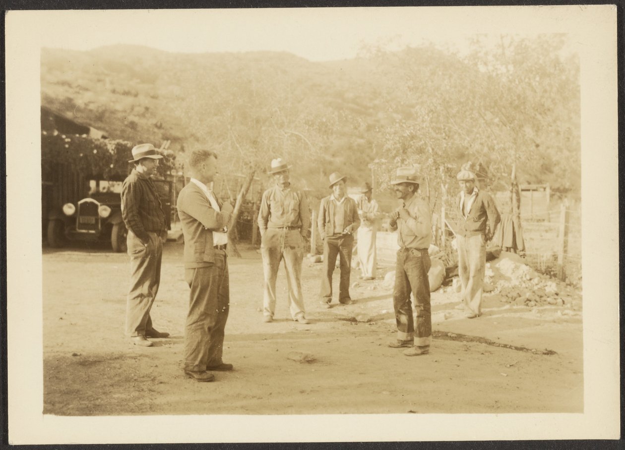 [Hombres en la granja] de Louis Fleckenstein