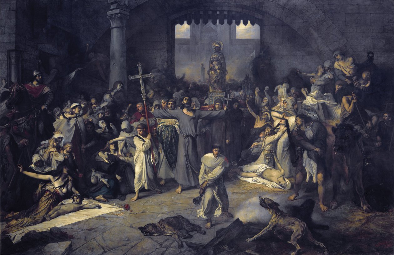 La peste en Tournai en 1095 de Louis Galarn