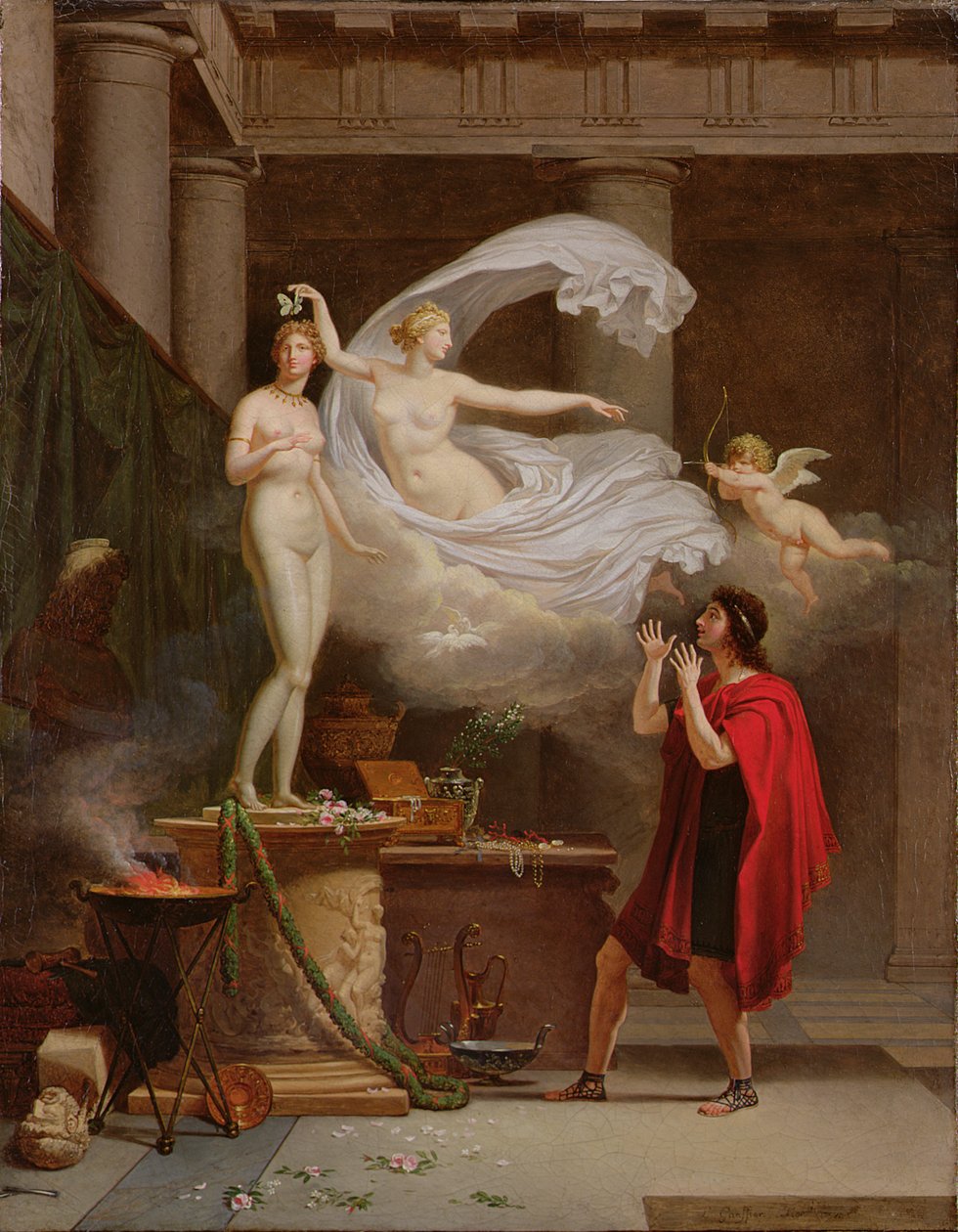 Pigmalión y Galatea de Louis Gauffier