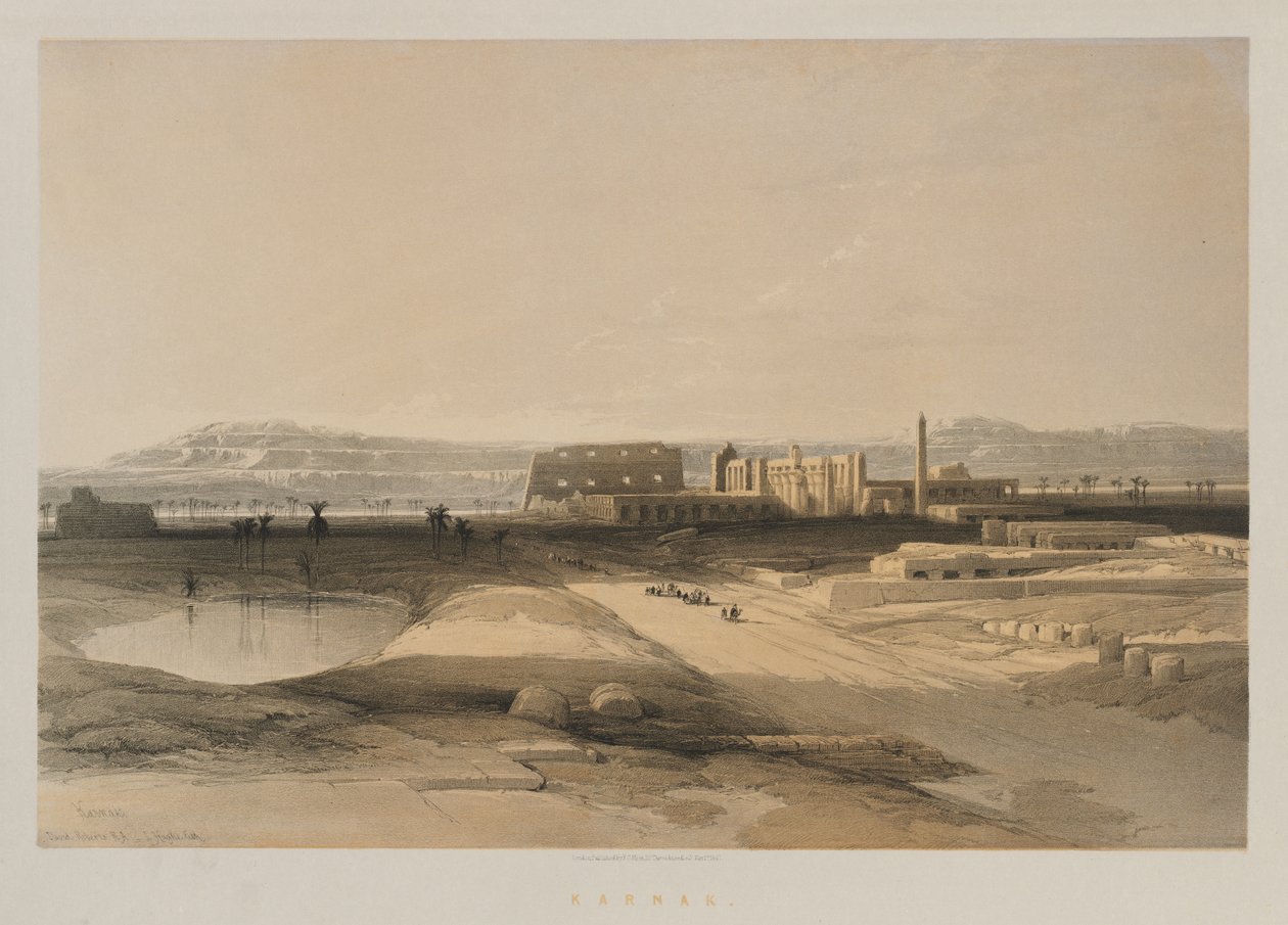 Egipto y Nubia, Volumen II: Karnak, 1847 de Louis Haghe