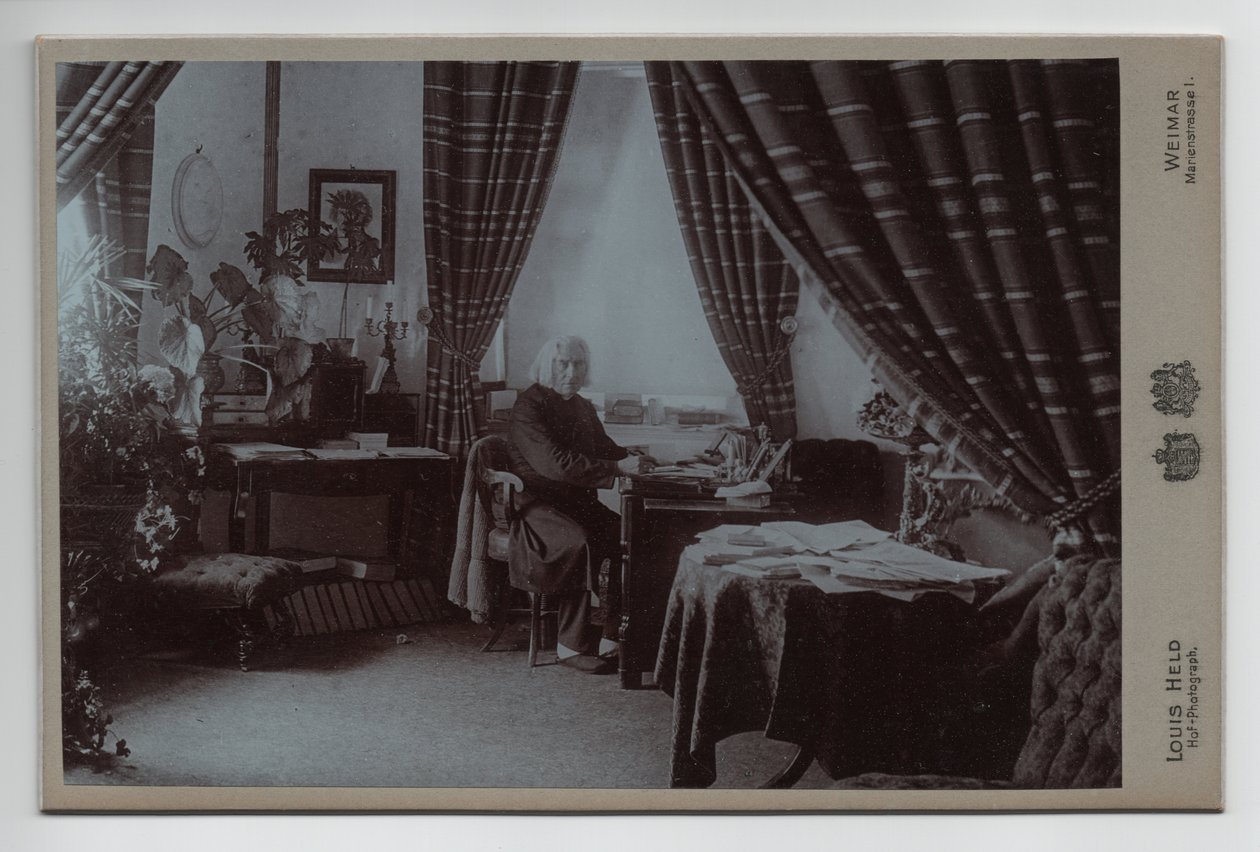 Franz Liszt (1811-1886) (1886, fotografía) de Louis Held