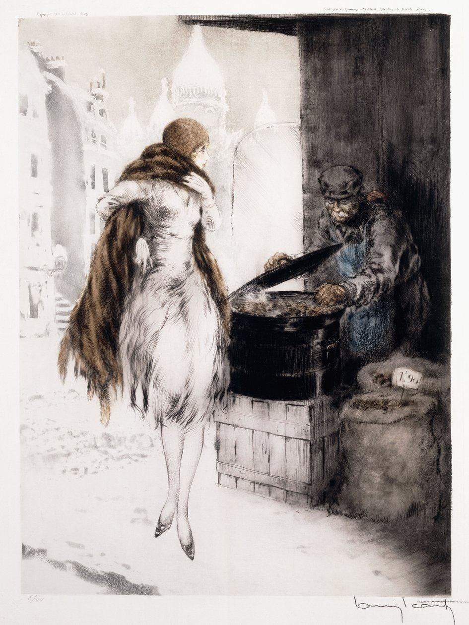 Vendedor de castañas de Louis Icart