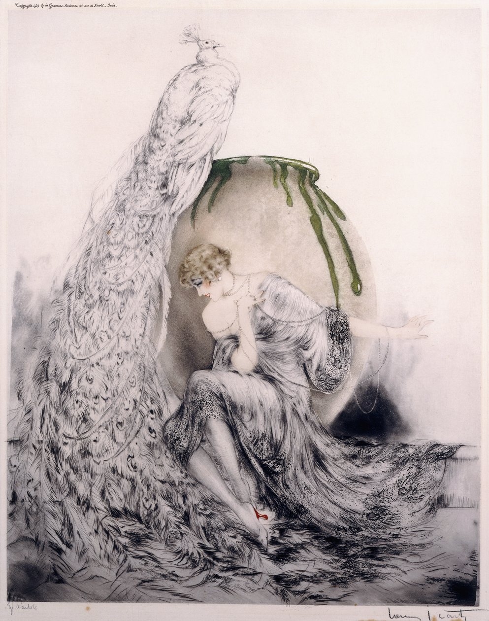 Pavo real de Louis Icart