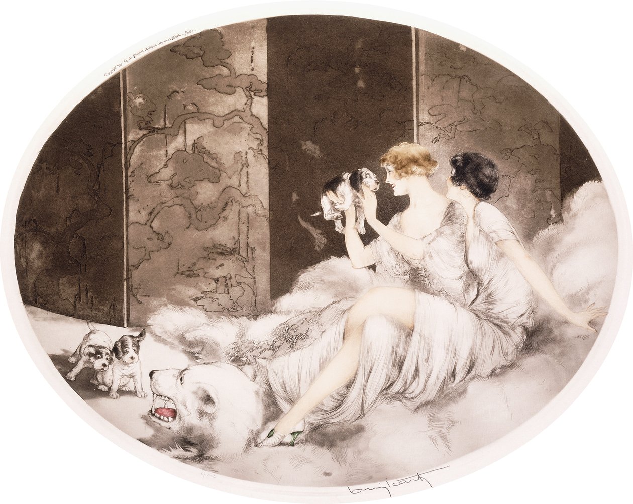 Perros pequeños de Louis Icart