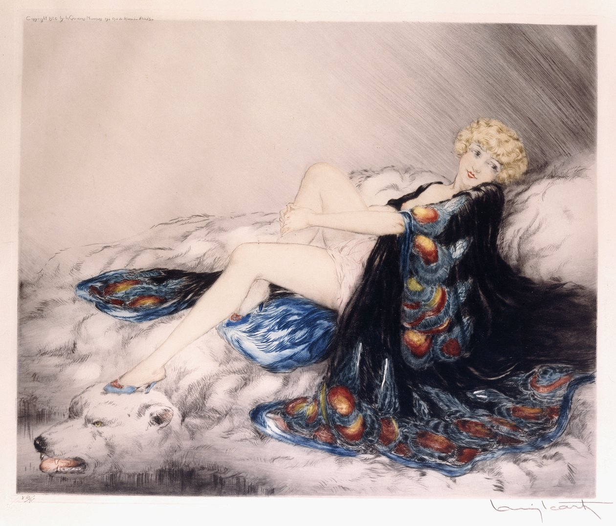 Bata de seda de Louis Icart