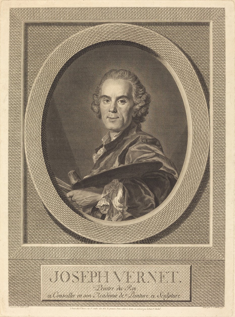 Joseph Vernet de Louis Jacques Cathelin after Louis Michel Van Loo