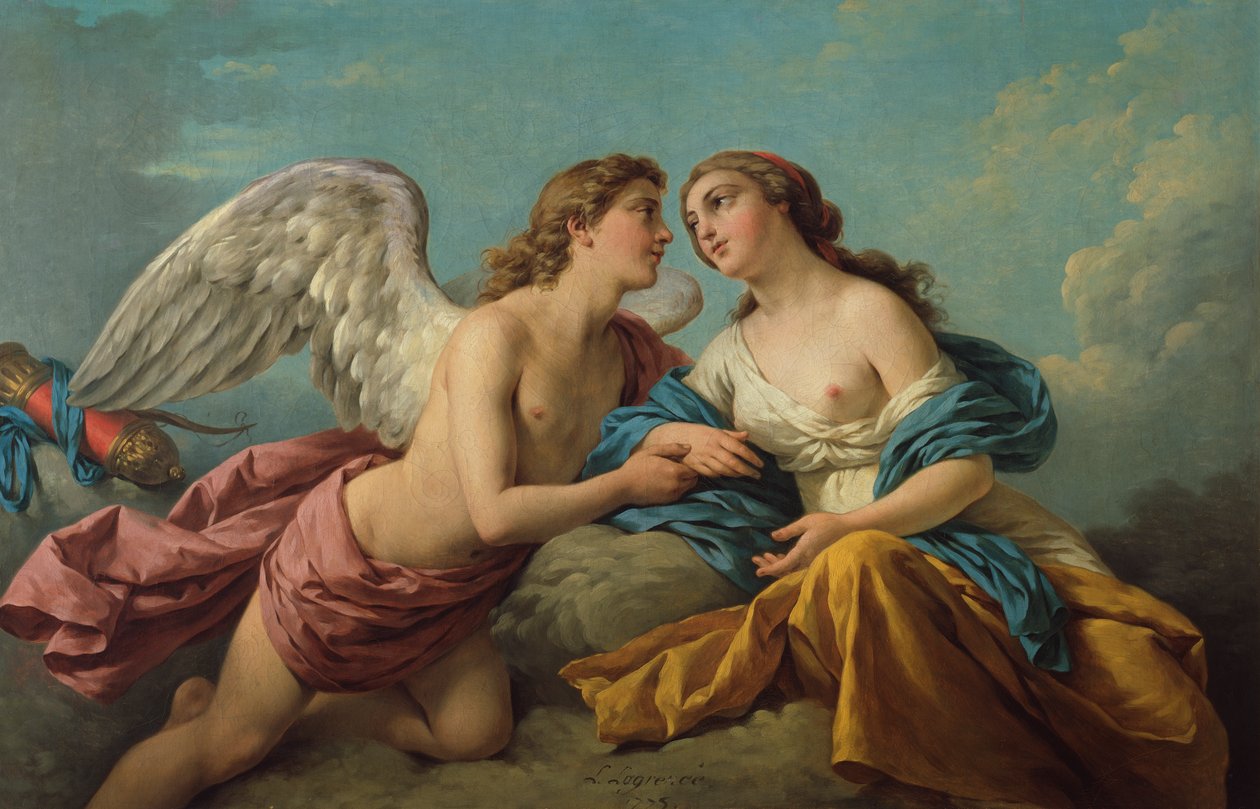 Alegoría del tacto de Louis Jean Francois I Lagrenee