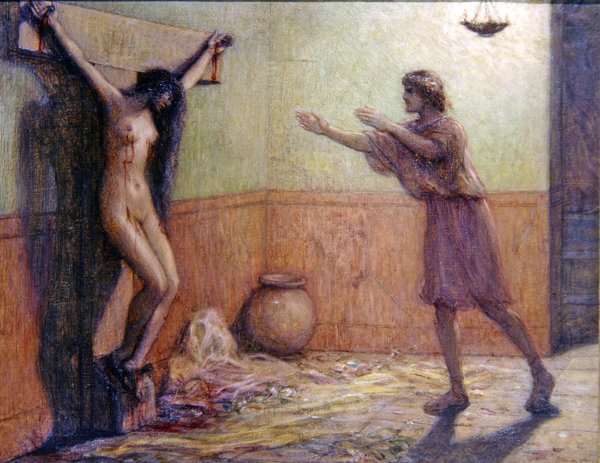 Mujer crucificada de Louis Joseph Raphael Collin