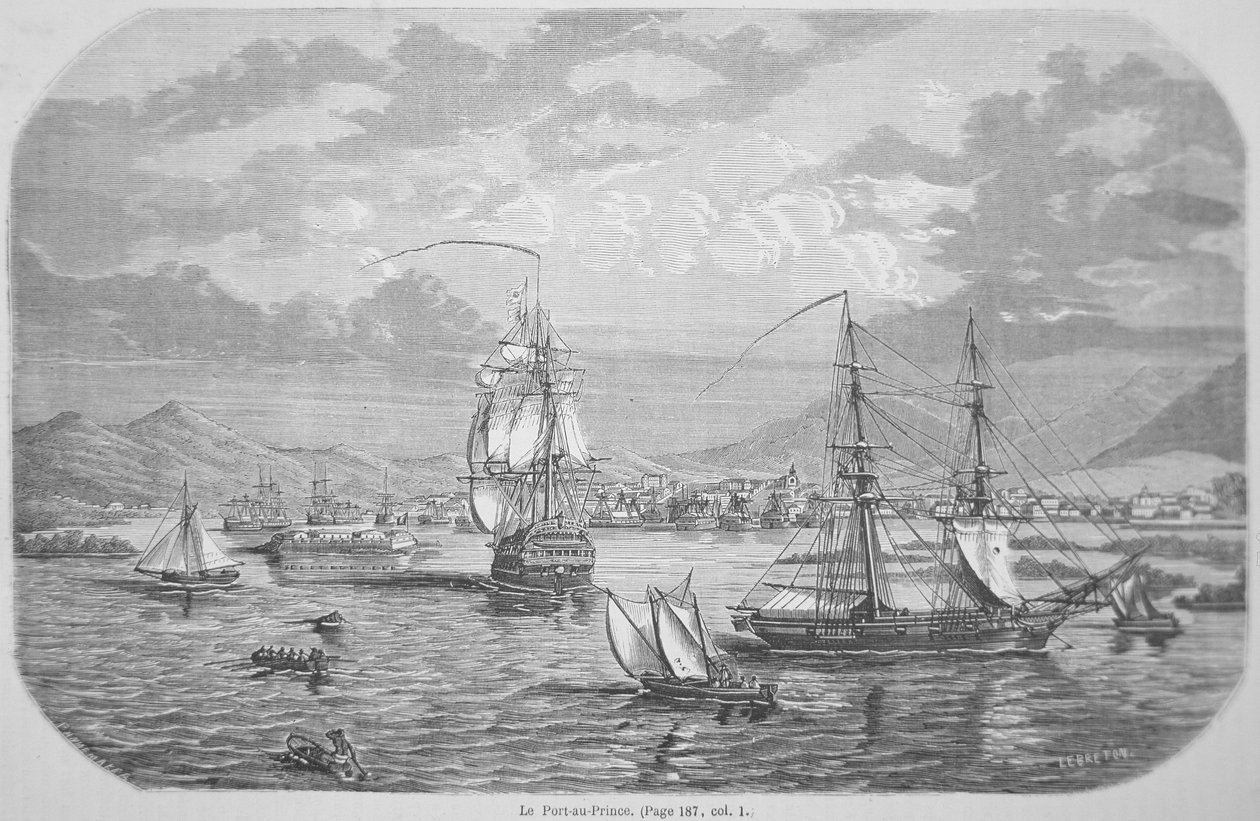Puerto Príncipe (grabado) de Louis Le Breton