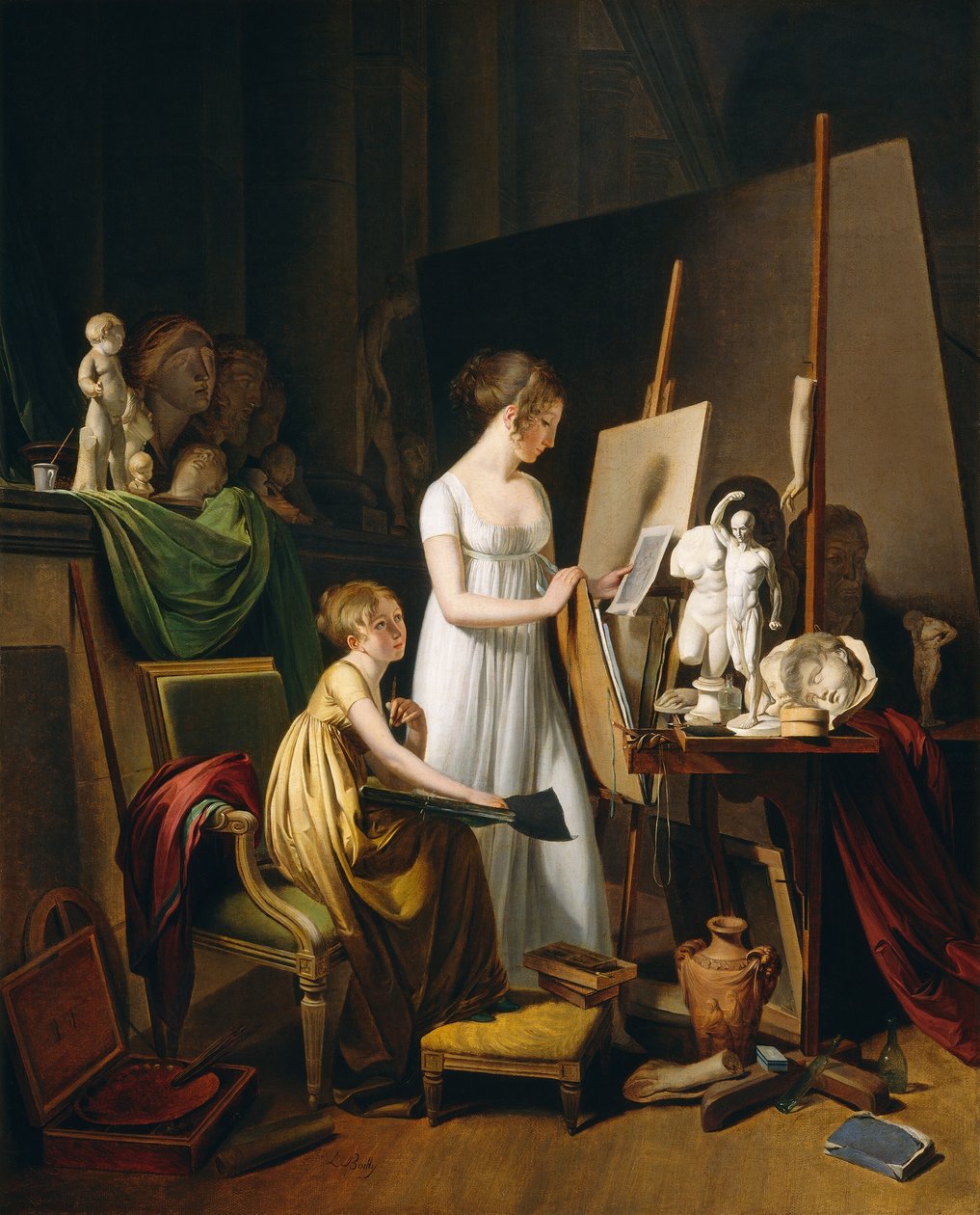 Estudio de un pintor, c. 1800 de Louis Leopold Boilly