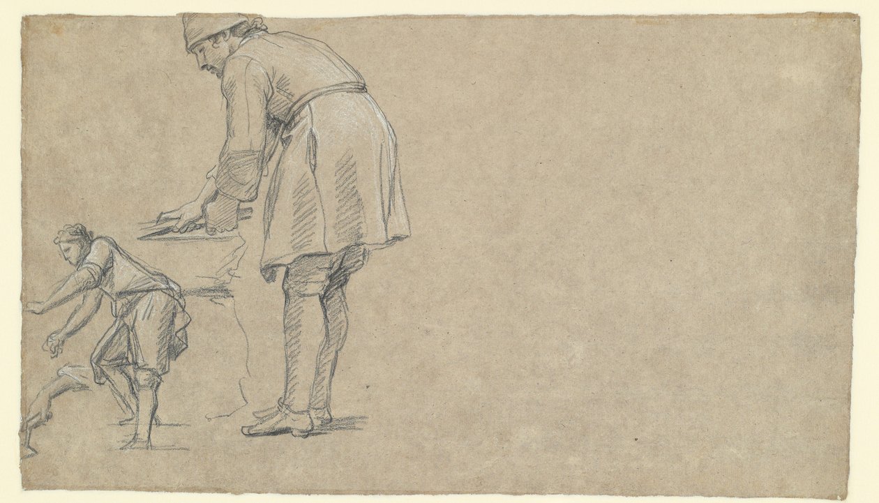 Estudios de figuras (verso) de Louis Licherie de Beurie