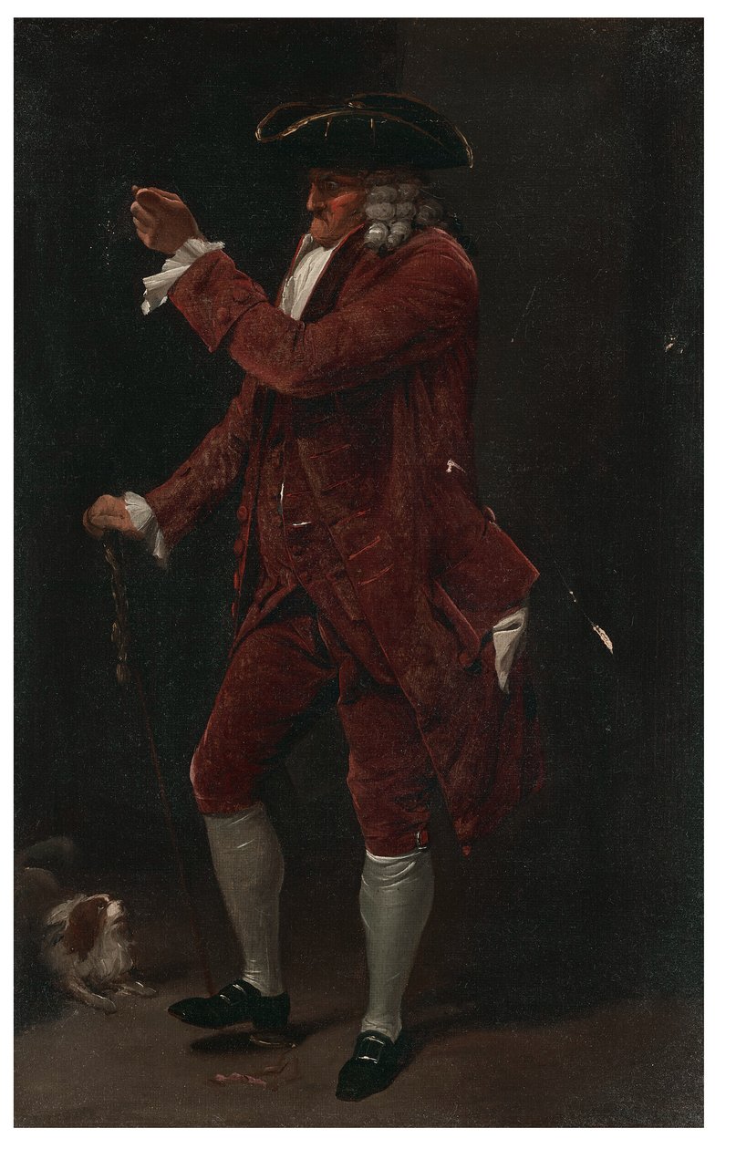 Un caballero con un perro de Louis Leopold Boilly