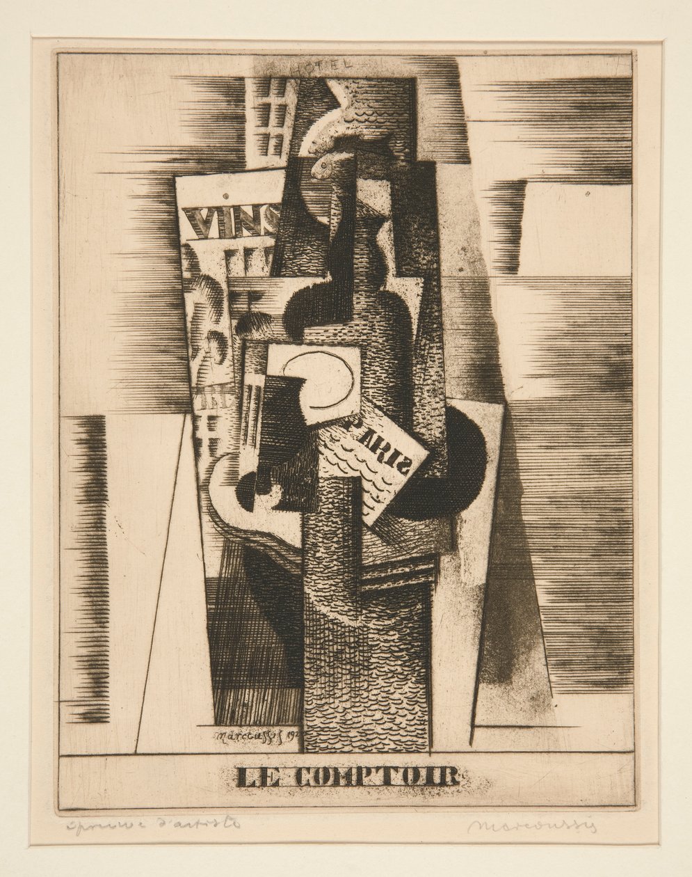 El mostrador de Louis Marcoussis