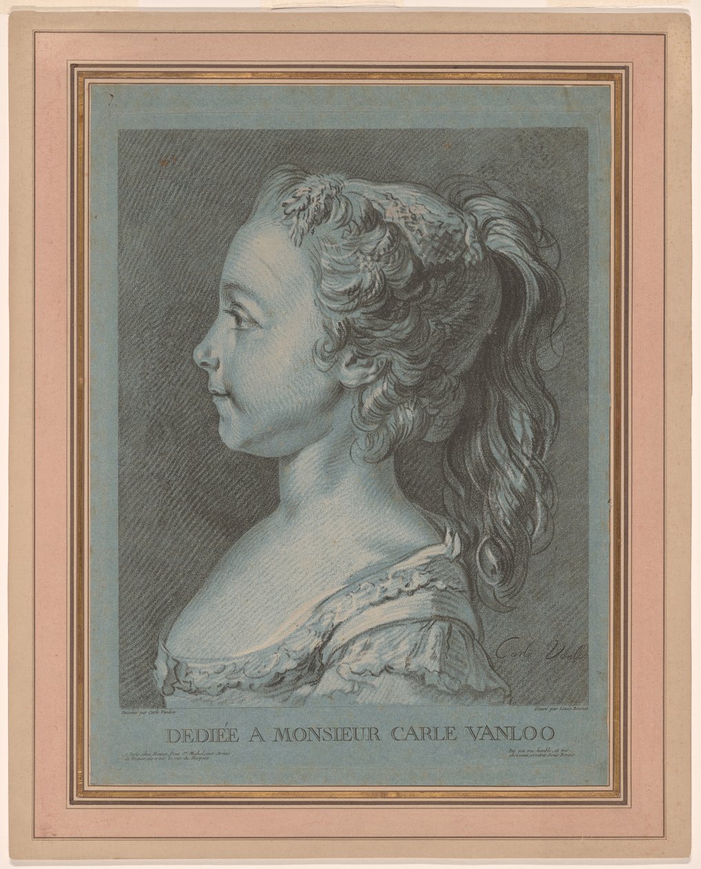 Marie-Rosalie Vanloo de Louis Marin Bonnet