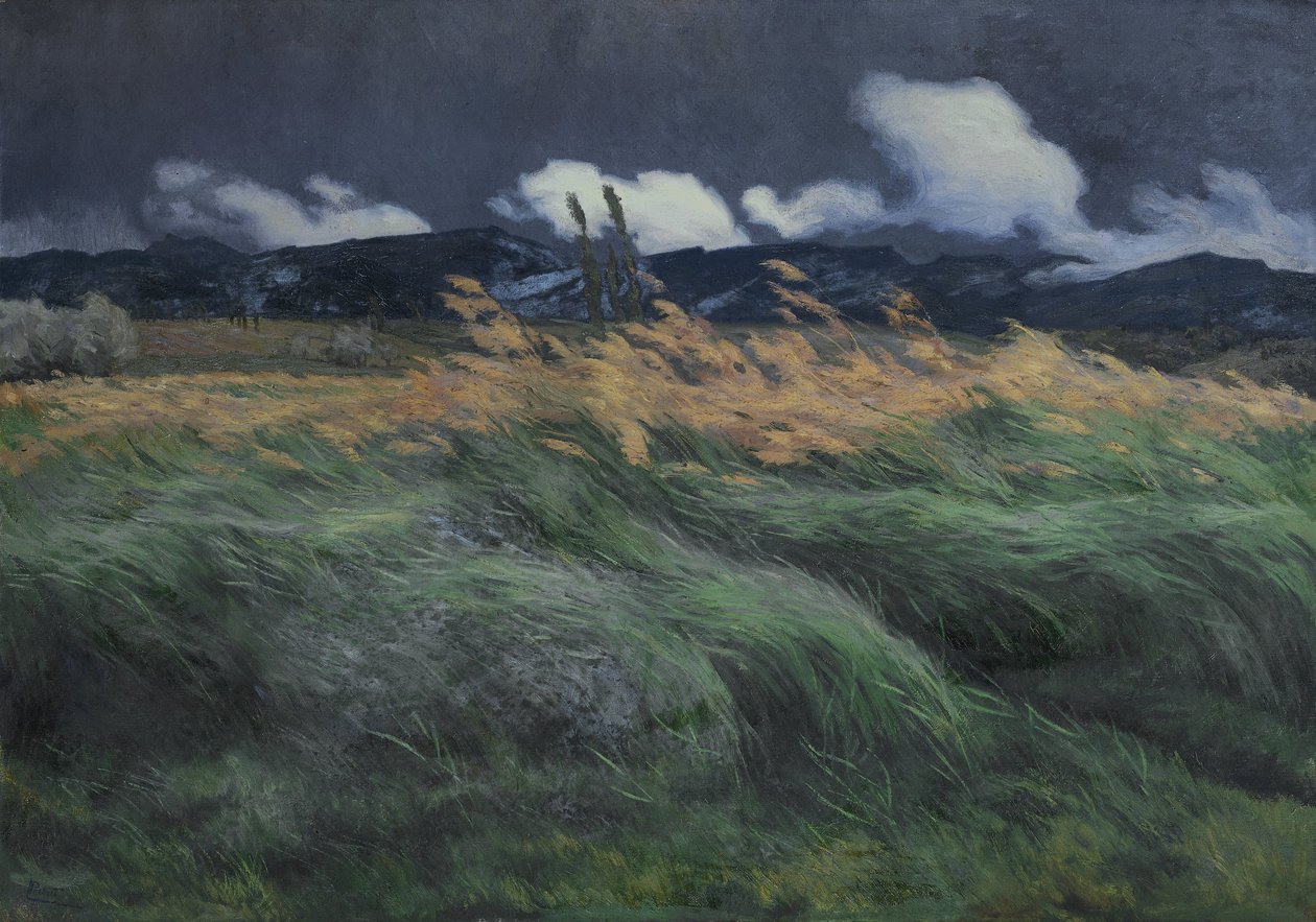 Paisaje de Louis Patru (signed by artist)
