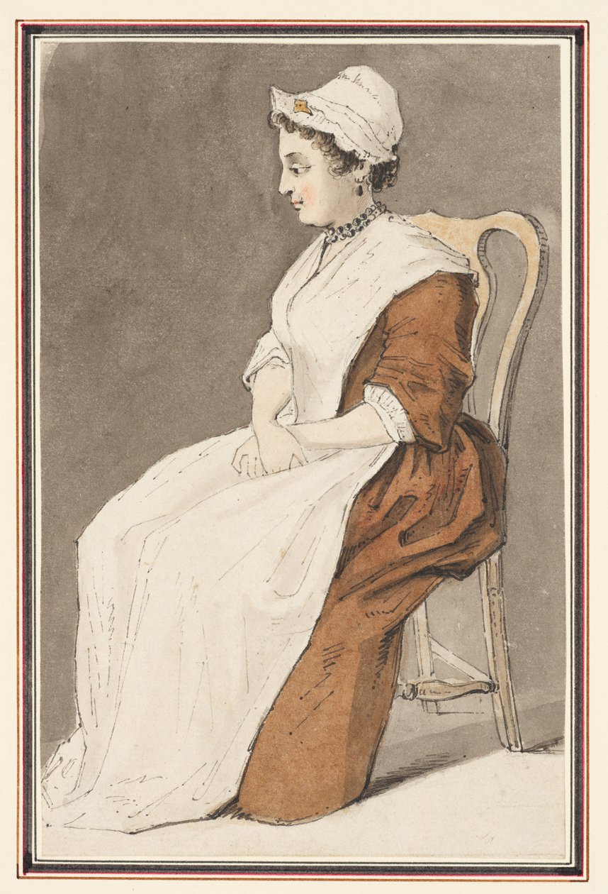 Mujer sentada de Louis Philippe Boitard