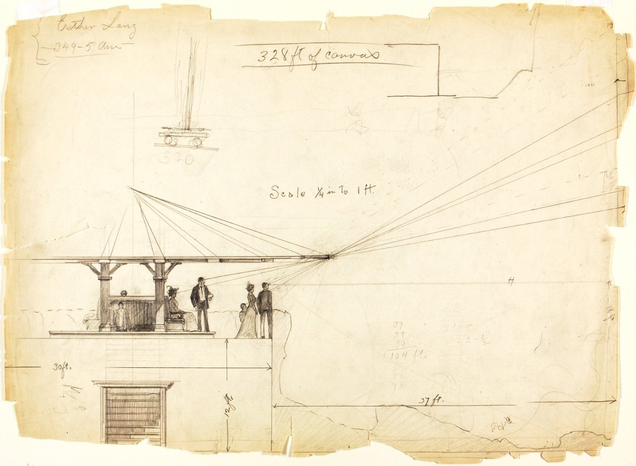 Sin título (boceto en perspectiva) de Louis Schaettle