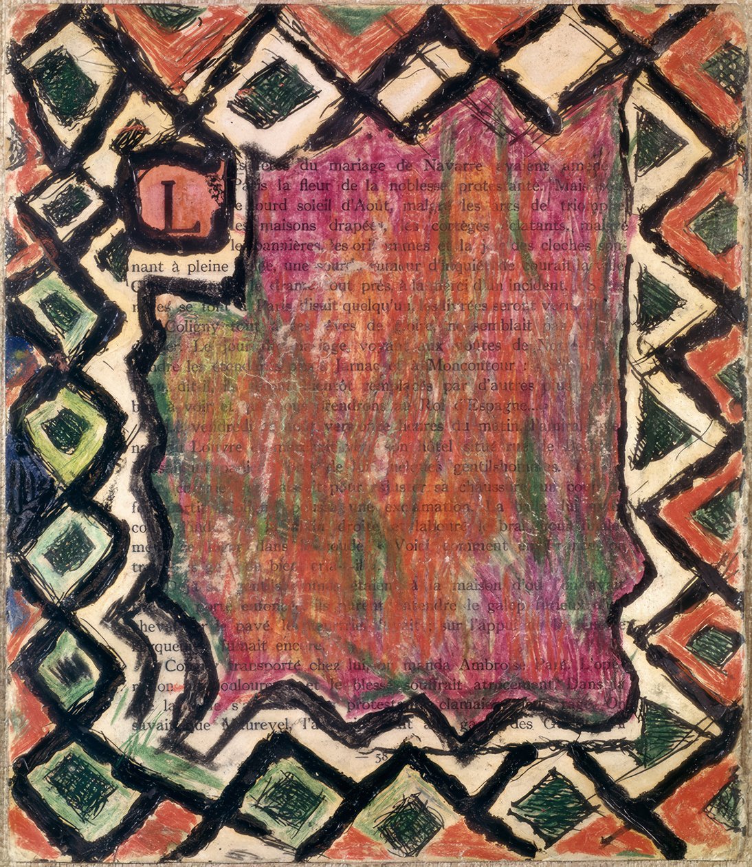 Composición abstracta de Louis Soutter