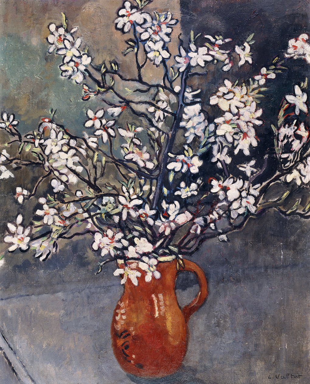 Almendro en flor, c.1925 (óleo sobre lienzo) de Louis Valtat