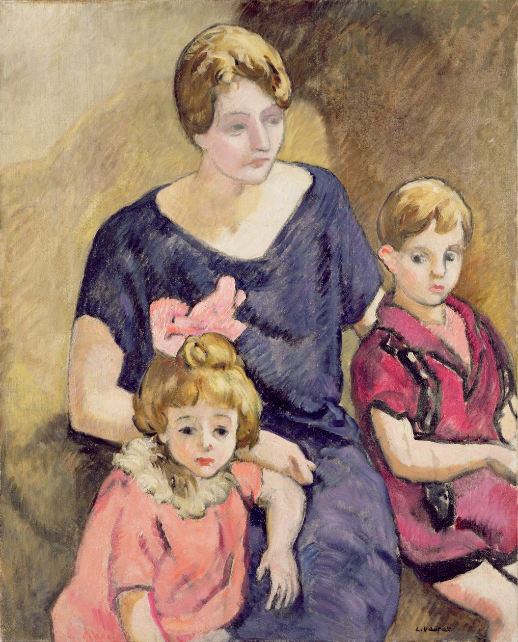 Madre e hijos (óleo sobre lienzo) de Louis Valtat