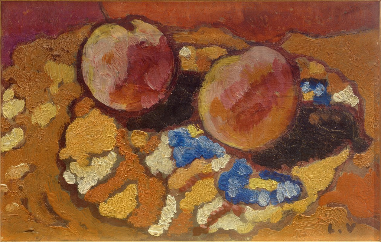 Bodegón con melocotones de Louis Valtat