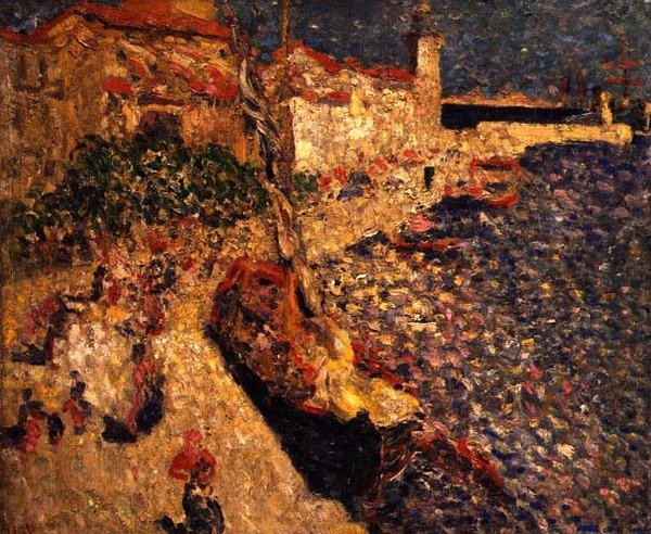 El puerto, c.1915 (óleo sobre lienzo) de Louis Valtat