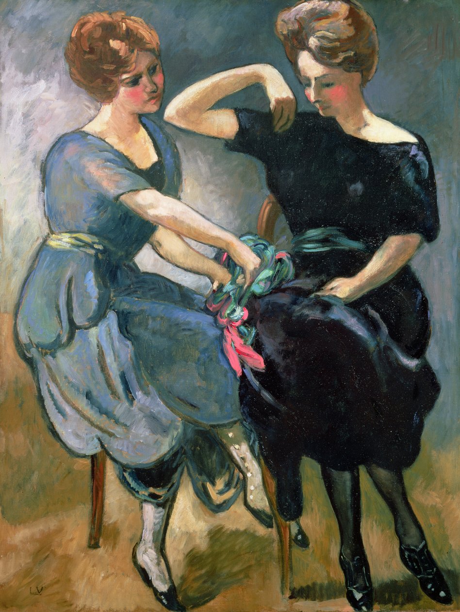 Las dos hermanas, c.1912 (óleo sobre lienzo) de Louis Valtat
