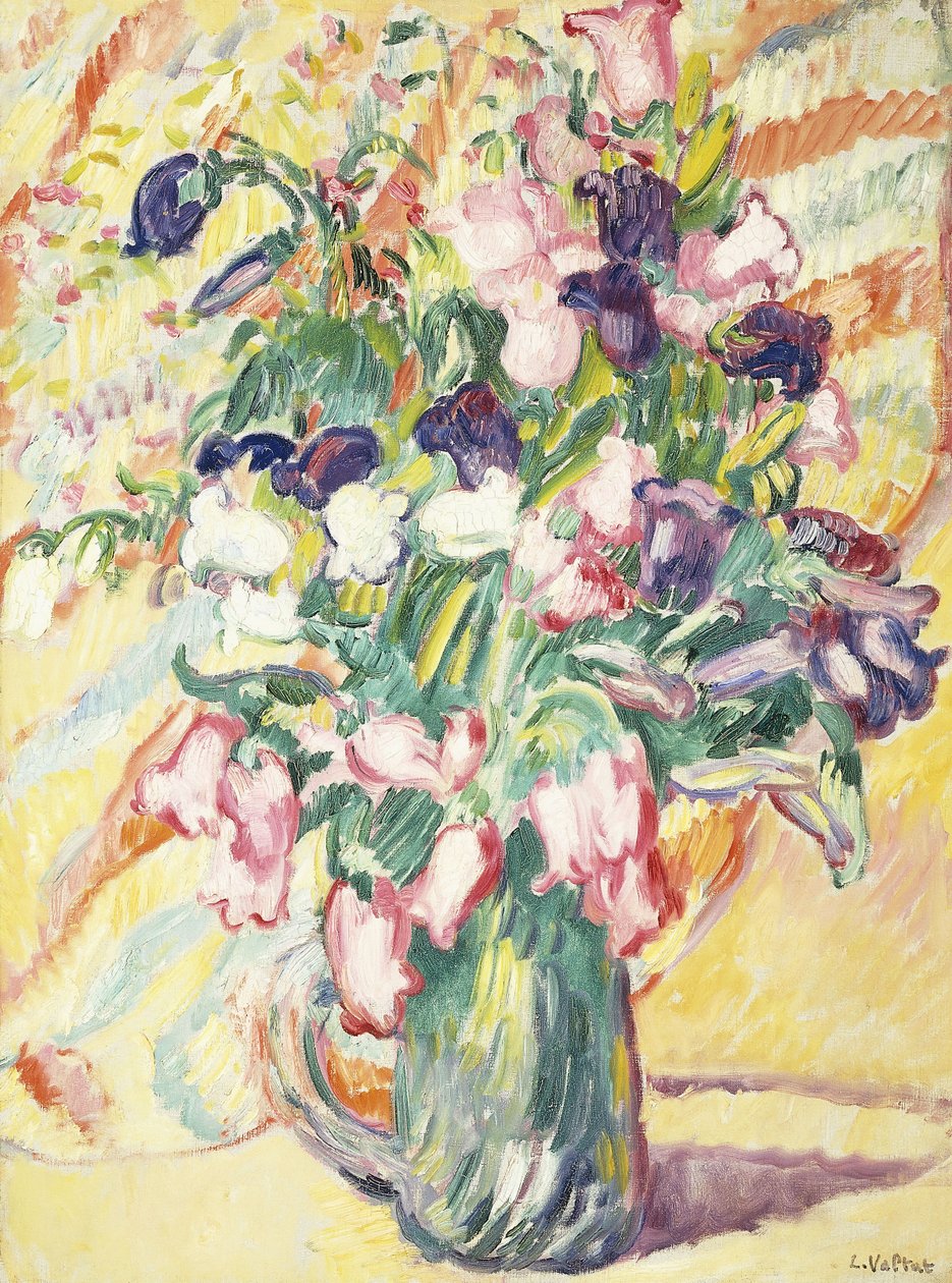 Jarrón de flores; Vase de Fleurs de Louis Valtat
