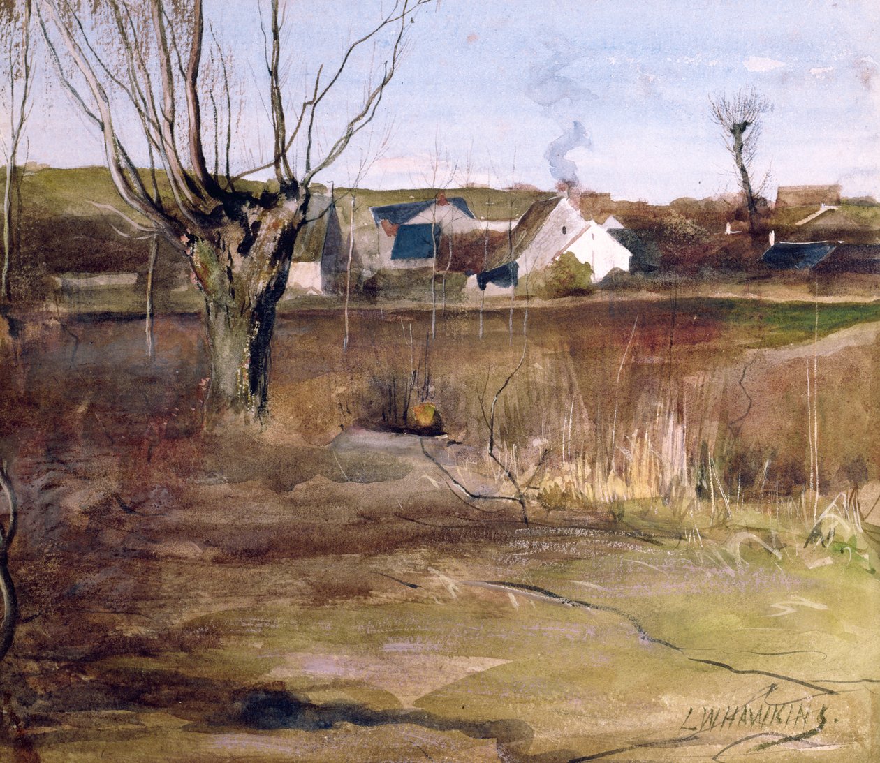 Un Paisaje de Picardía de Louis Welden Hawkins