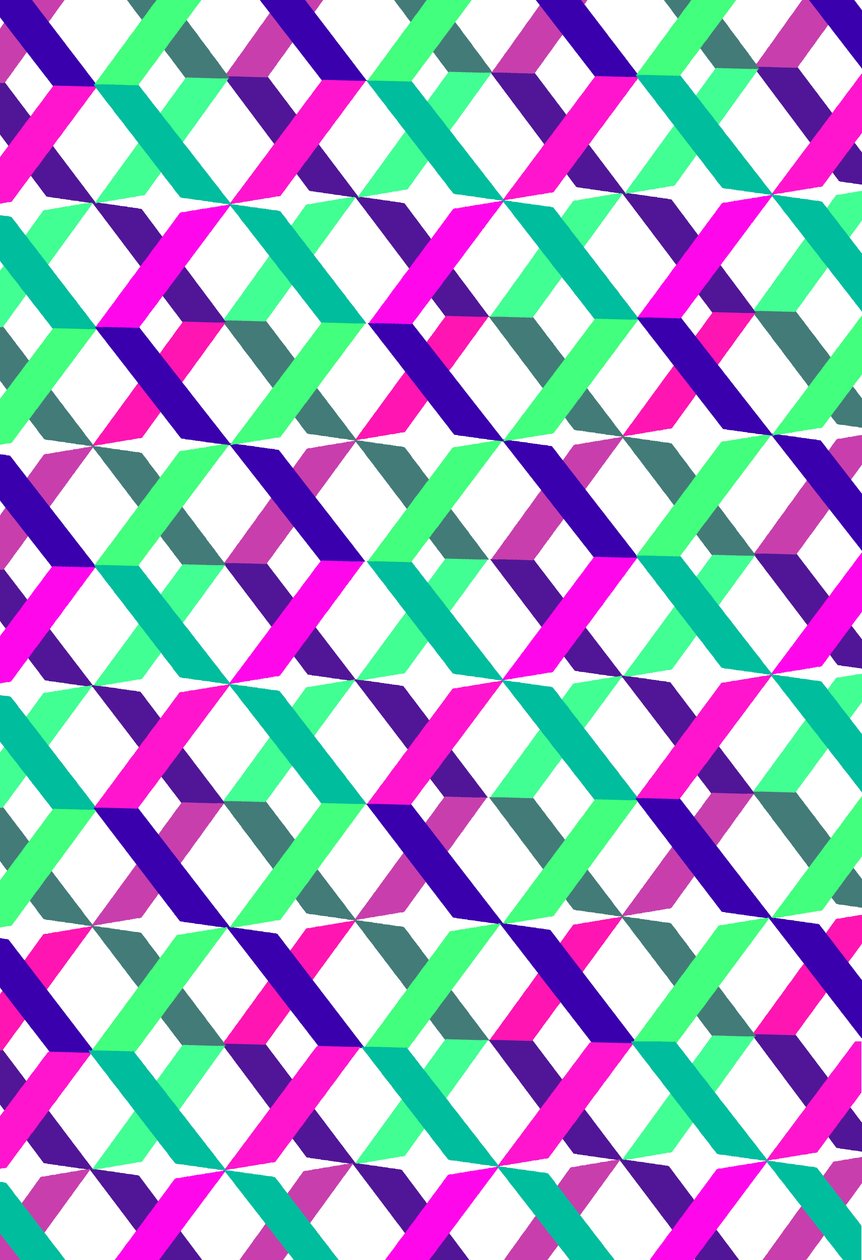 Cruces geométricas, 2014, medios digitales de Louisa Hereford