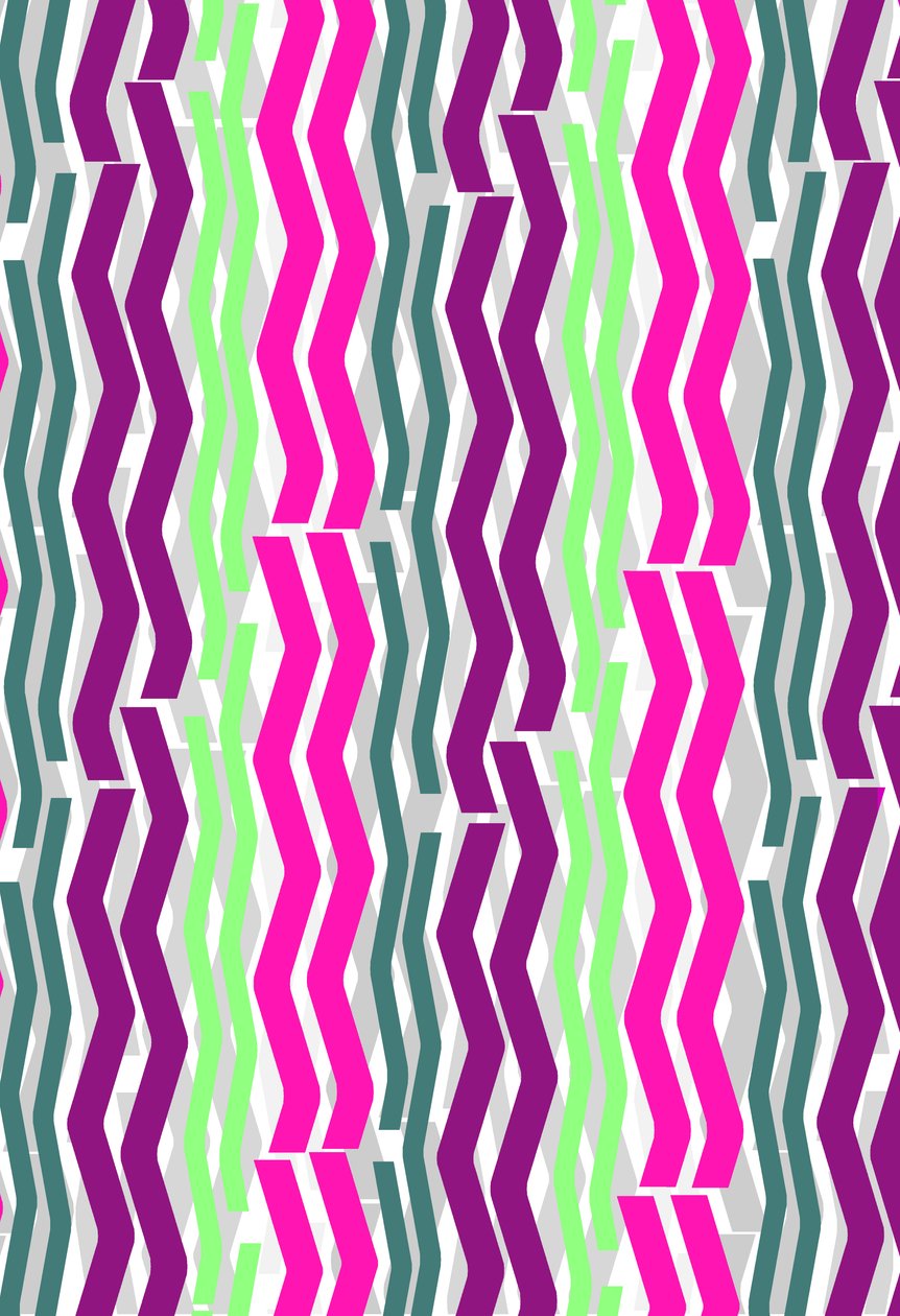 Rayas Zig Zig, 2014, medios digitales de Louisa Hereford