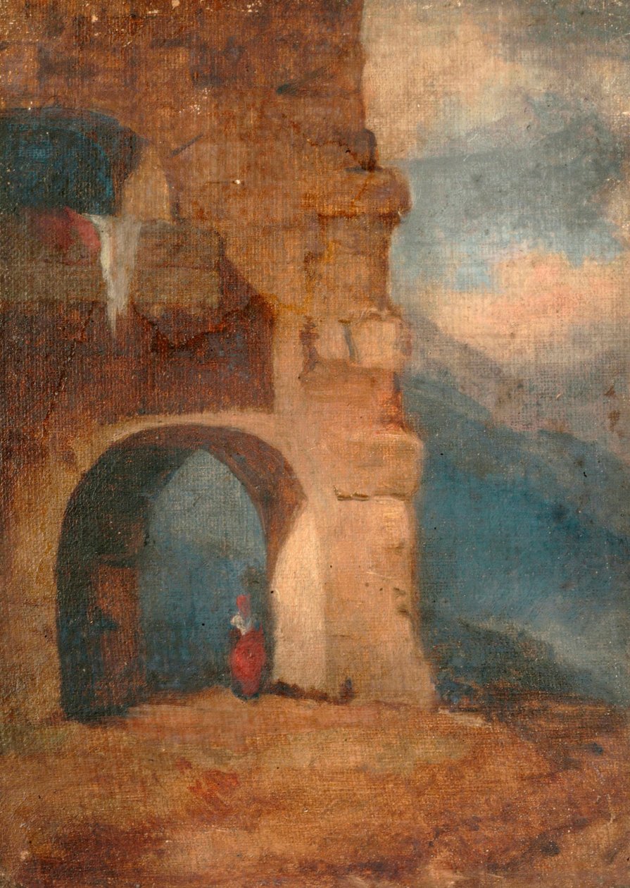 Campesino Italiano en Arco de Piedra, 1880-1900 de Louisa Starr