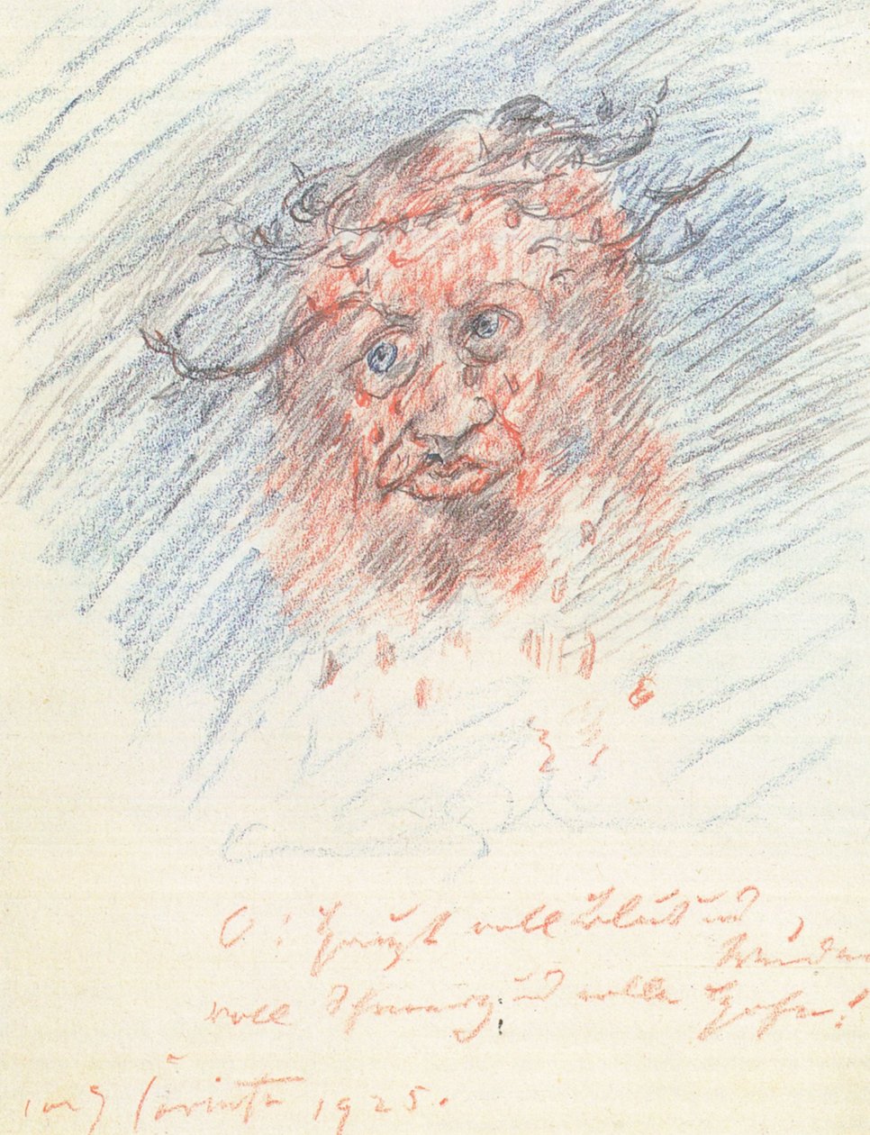 Autorretrato como hombre de dolores de Lovis Corinth