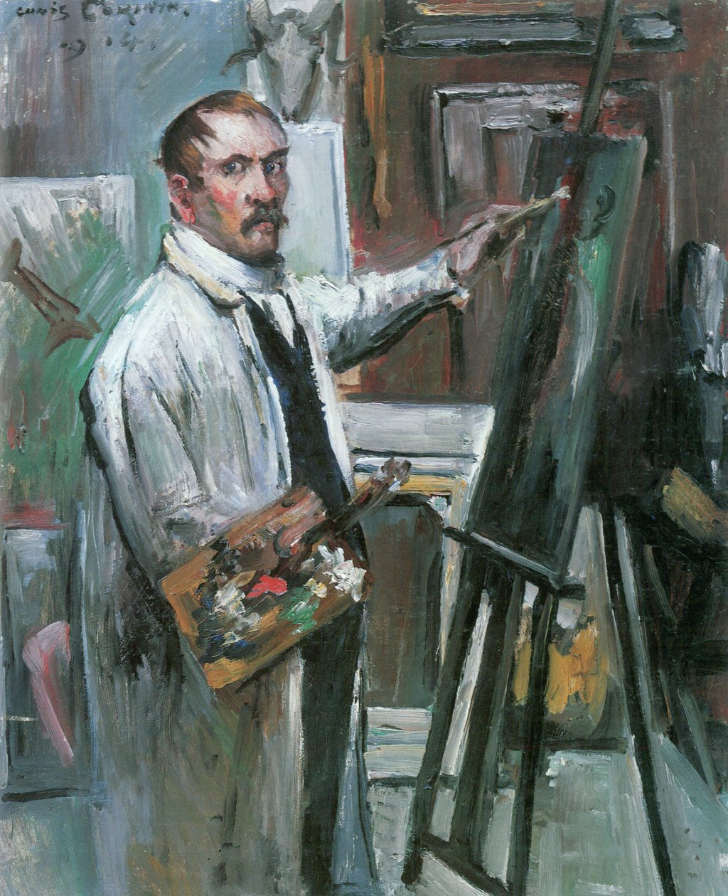 Autorretrato en el estudio de Lovis Corinth