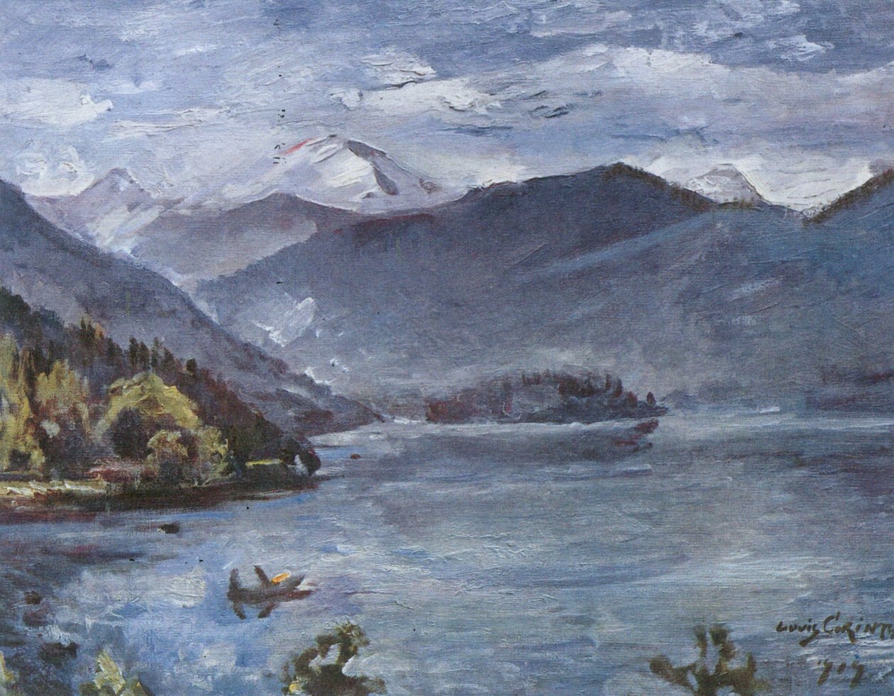 Walchensee, paisaje azul de Lovis Corinth